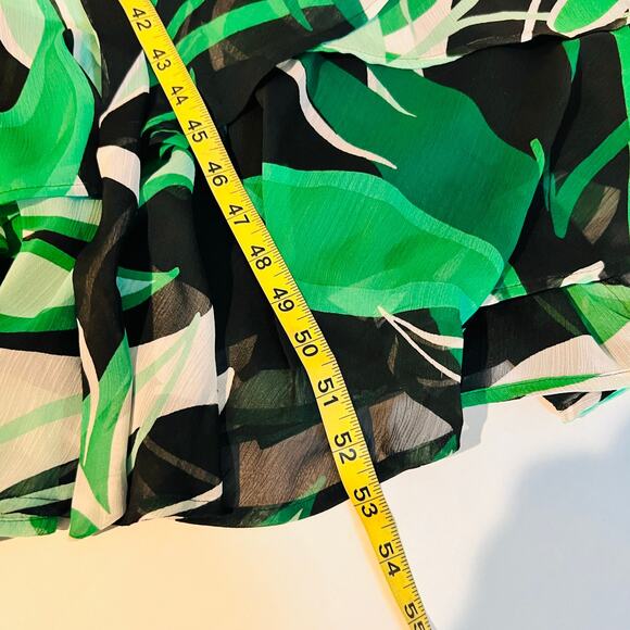 Calvin Klein Floral High Neck Sleeveless Maxi Dress Size 2 Green Multi - Picture 7 of 8